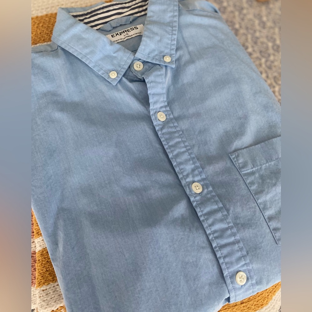 EXPRESS SHIRT regular Fit second posh perfect conditions light blue